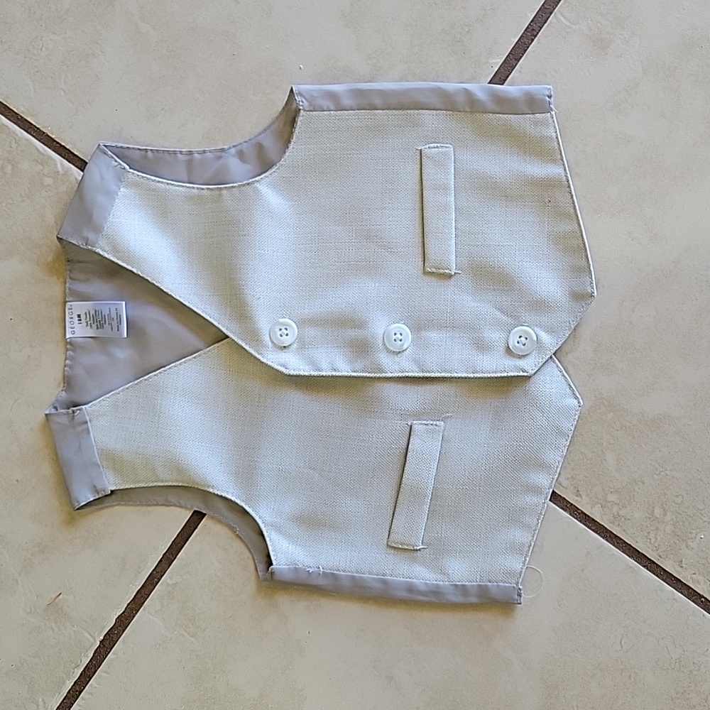 Fancy dress up baby formal vest